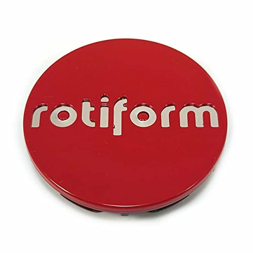 Pre-owned Rotiform Red/Chrome Logo wheel center cap, part 1003-40RC