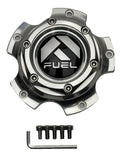 Fuel Polished Billet wheel center cap, part 1004-54-08H