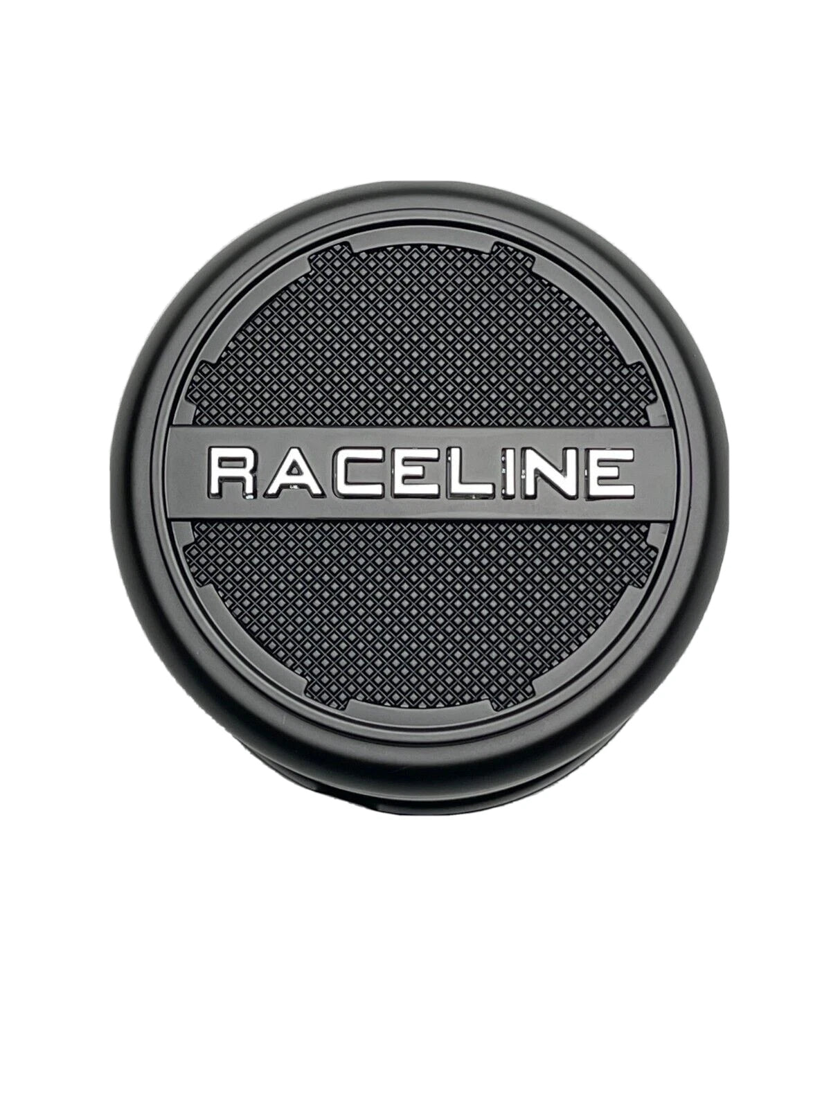 Raceline Matte Black wheel center cap, part C363T108F