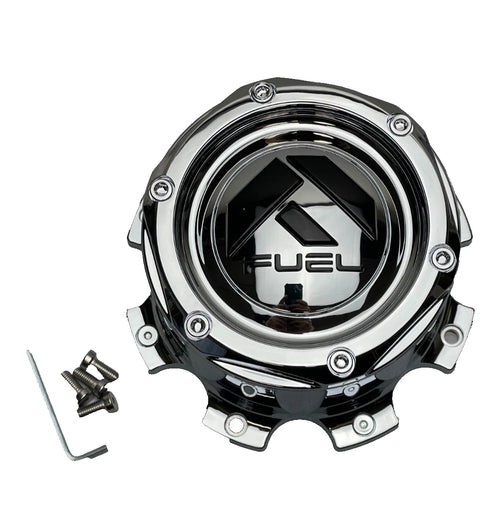 Fuel Chrome wheel center cap, part 1004-09