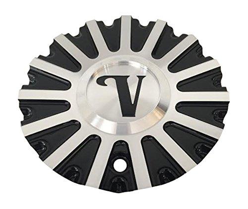 Velocity Black and Machined wheel center cap, part CSVW10-2A