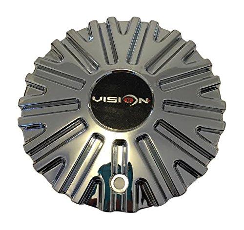 Vision Chrome wheel center cap, part C456-CAP-NEWLOGO