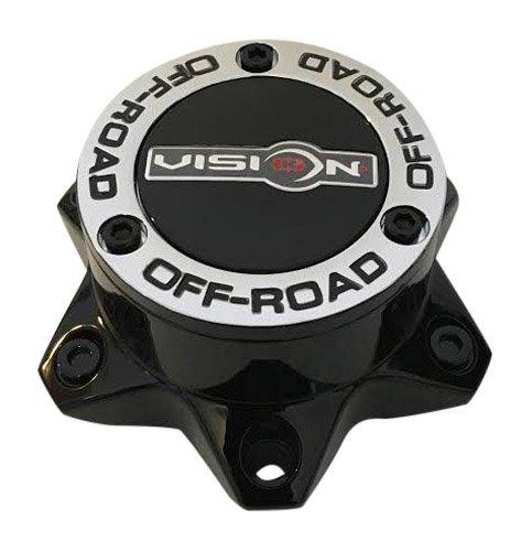 Vision Gloss Black wheel center cap, part C394PLGB-6V
