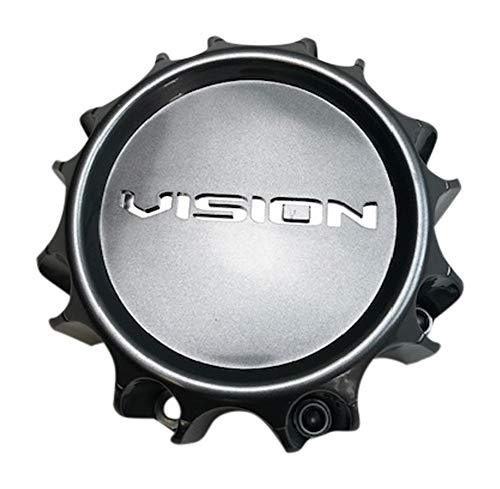 Vision Gunmetal Gray wheel center cap, part C353GM-8V