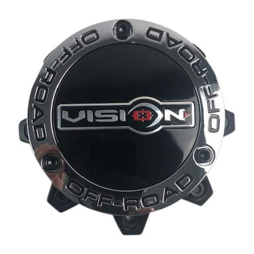 Vision Matte Black wheel center cap, part C394PLMB-8V