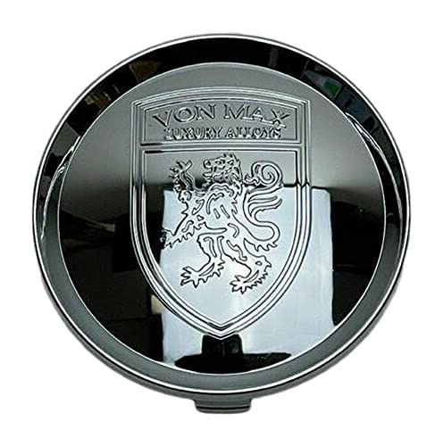 Von Max Chrome wheel center cap, part C-VM5-C