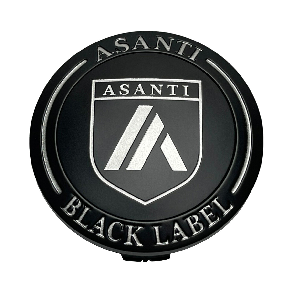 Asanti Black Satin Black wheel center cap, part T157K74-S3