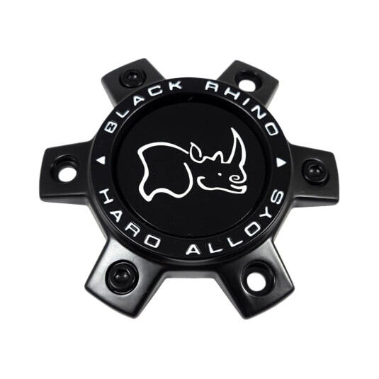 Black Rhino Hard Alloys Flat Black wheel center cap, part CCBR3611420MBFLAT