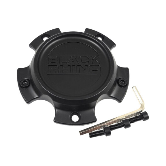 Black Rhino Hard Alloys Matte Black wheel center cap, part CCBR45127MB