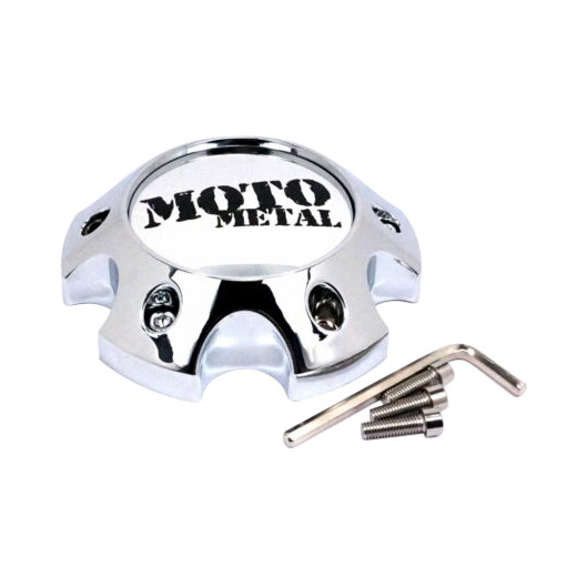 Moto Metal Chrome wheel center cap, part 1079L140CHMO1