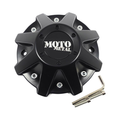 Moto Metal Satin Black wheel center cap, part MO970L214SBO-2
