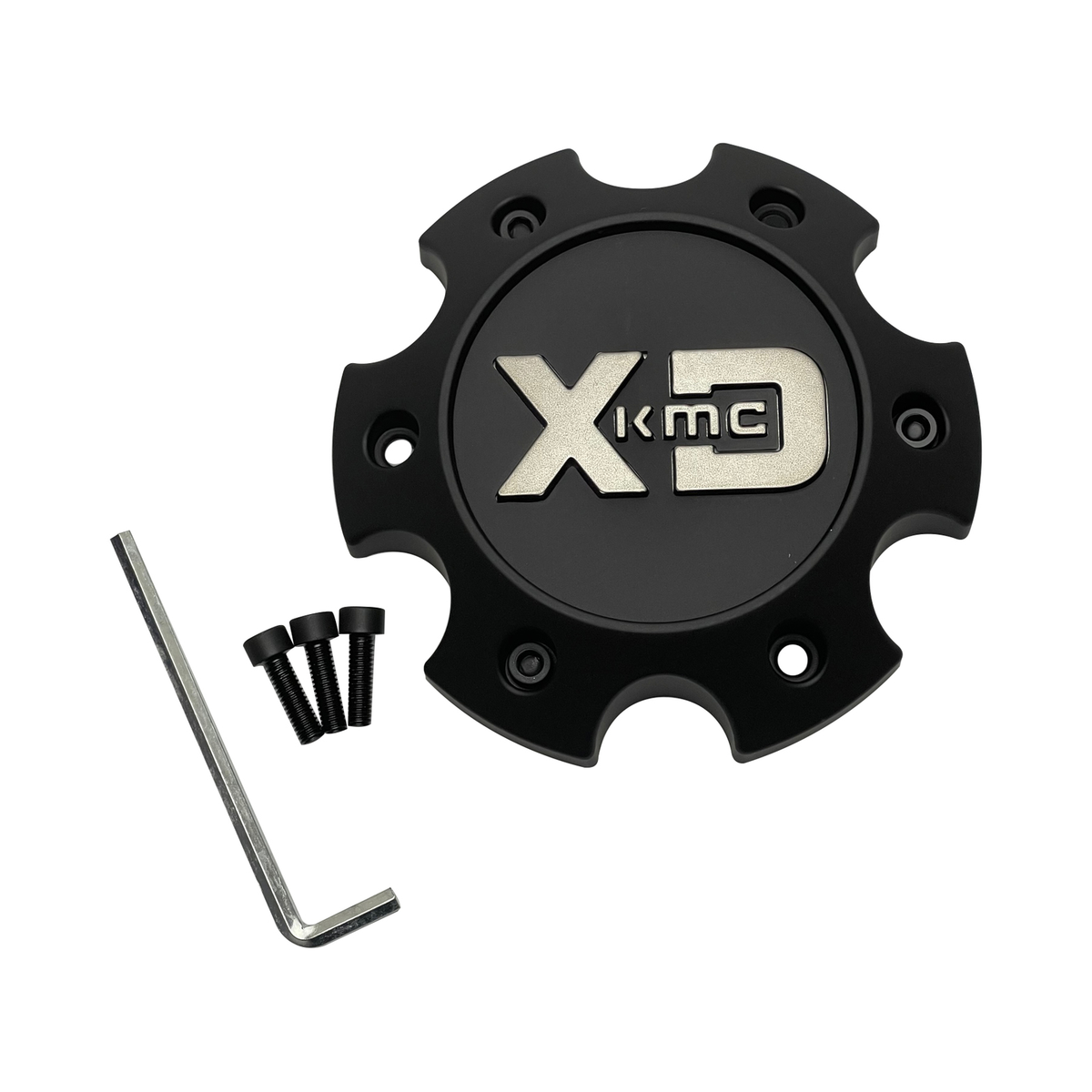 XD Satin Black wheel center cap, part 1079L140SB-H34