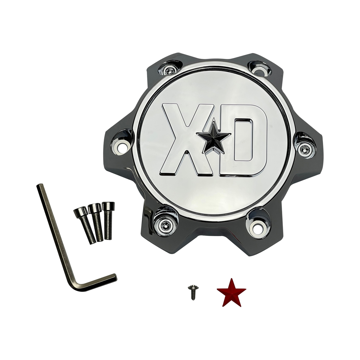 XD Chrome wheel center cap, part T167L1456-H42