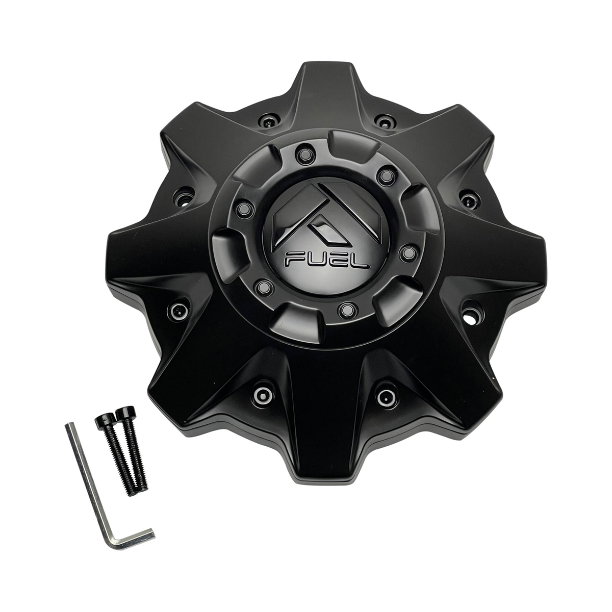 Fuel Gloss Black wheel center cap, part 1002-53BLD