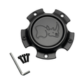 Black Rhino Hard Alloys Matte Black wheel center cap, part CCBR65135140MM