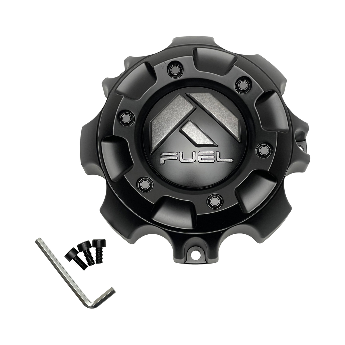 Fuel Matte Black wheel center cap, part 1001-59MBV