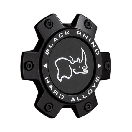 Black Rhino Hard Alloys Matte Black wheel center cap, part CCBRPSC027-8LMBFLT