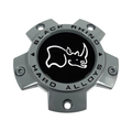 Black Rhino Hard Alloys Gray wheel center cap, part CCBR35127BATG