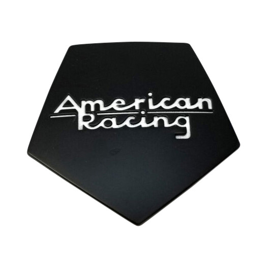 American Racing Satin Black wheel center cap, part 1507S11