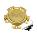 Black Rhino Hard Alloys Gold wheel center cap, part CCBR45127ML