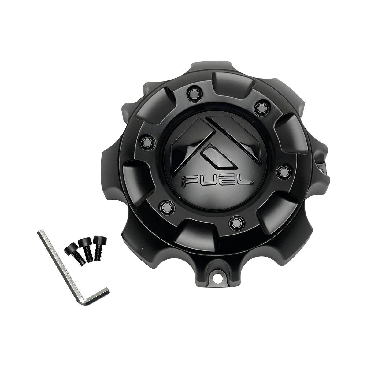 Fuel Gloss Black wheel center cap, part 1001-59BLD
