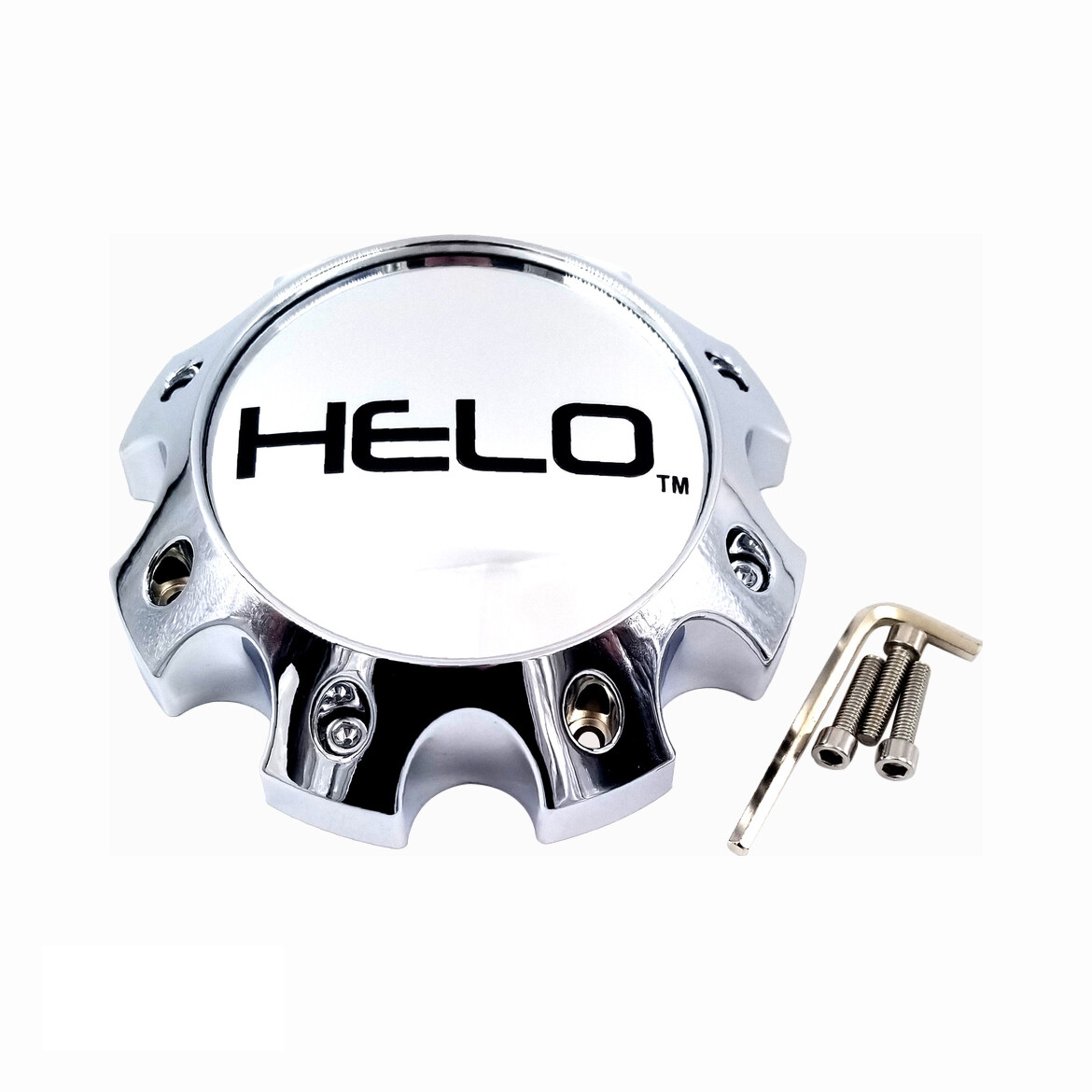 Helo Chrome wheel center cap, part 1079L170HE1CH-H42