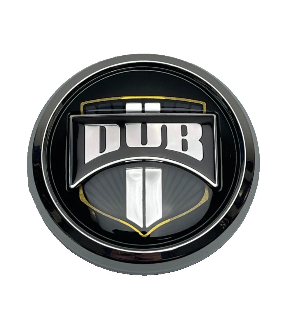 DUB chrome O-ring wheel center cap, part 1003-07-04