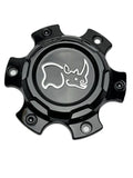 Black Rhino gloss black wheel center cap, part CCBR76135140GB